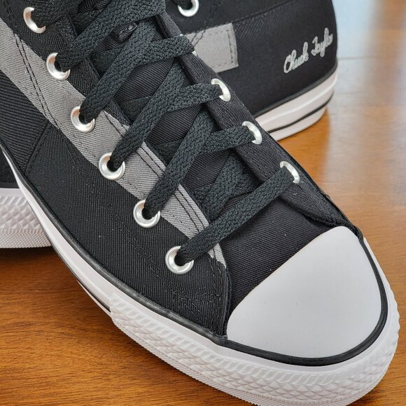 Converse Men's Chuck Taylor All Star Hi A02557C Black/Blue/White Size 11.5 - Picture 7 of 13